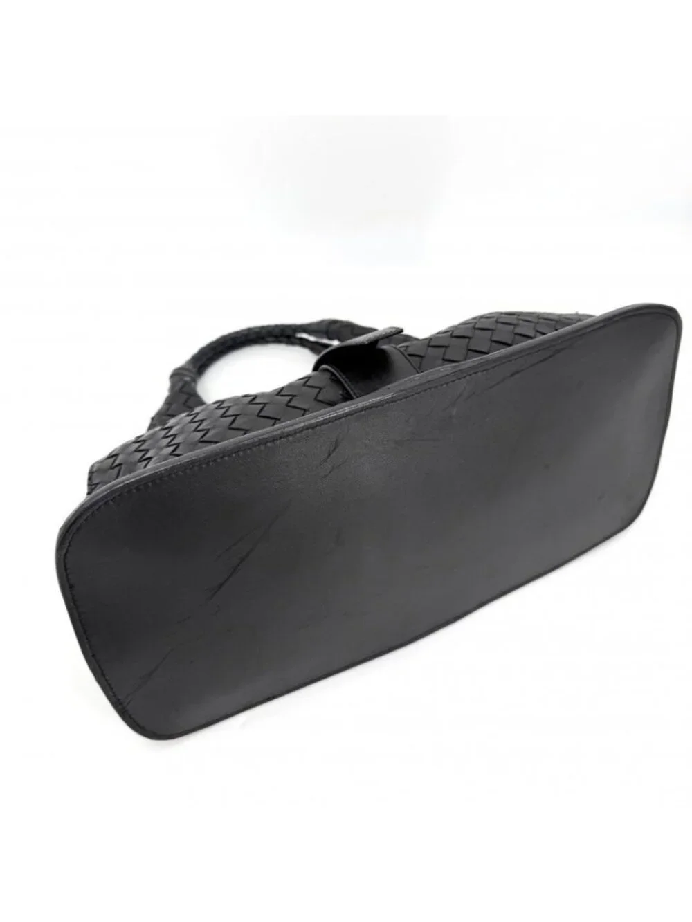 Bottega Veneta Tote Intrecciato Handbag Leather Black - Picture 3 of 12